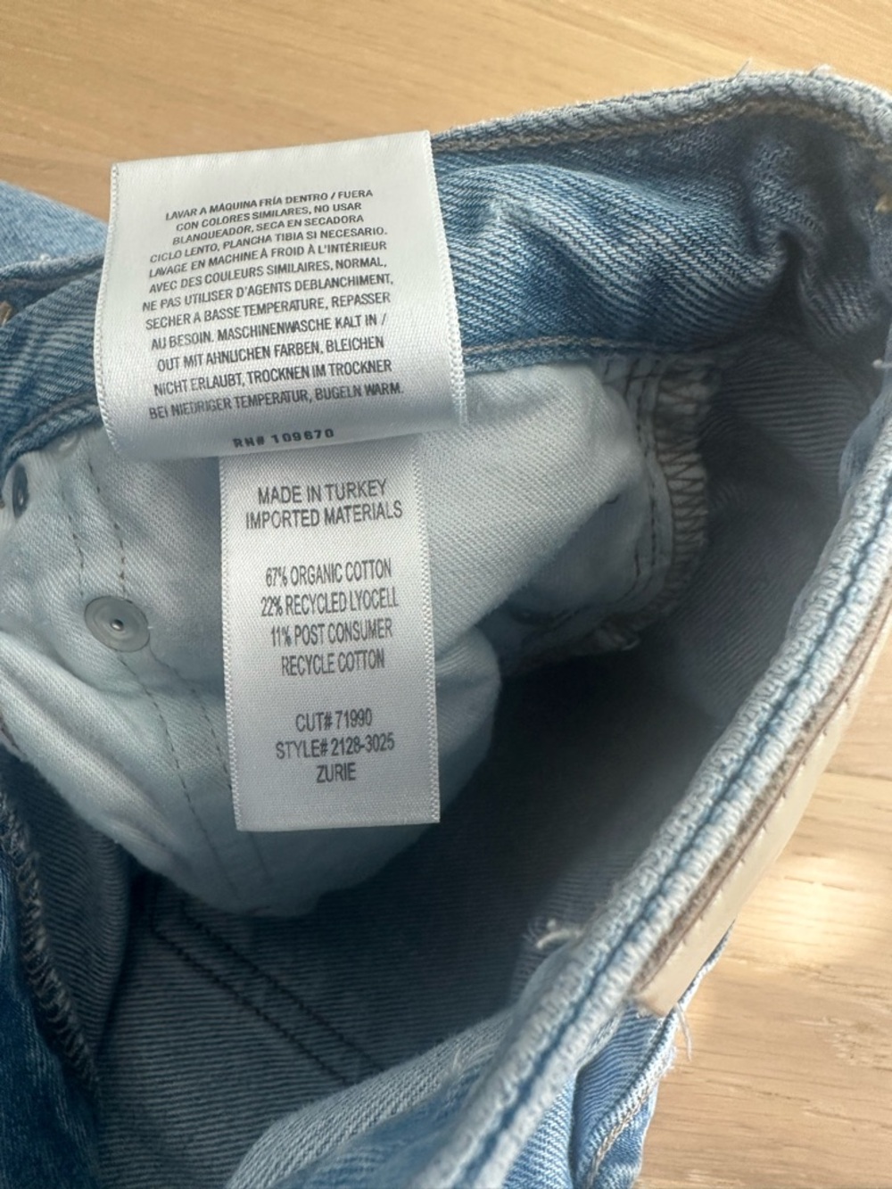 Citizens Of Humanity Zurie Jeans Straight Leg Light Wash High Rise Size 27 - Picture 16 of 16
